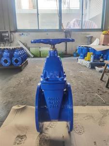 Quality 8 Flanged Gate Valve With Gearbox DN200 GGG50 Non Rising Stem for sale