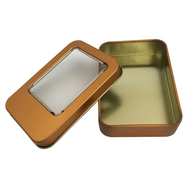 Customized Print Fashion Metal Tin Box Rectangle Shape for DVD CD Packaging