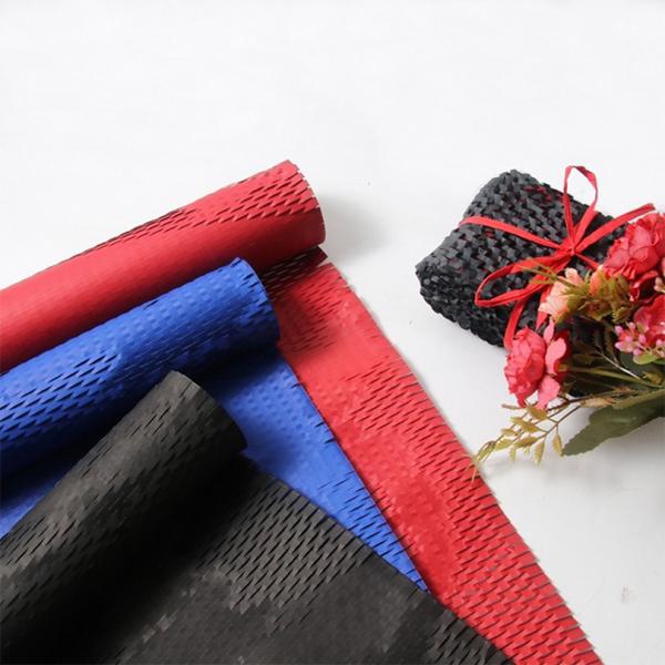 Eco-friendly Kraft Paper Packaging Cushioned Material Honeycomb Wrap Packaging Paper Roll Honeycomb Paper