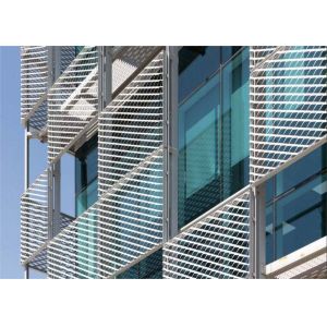 Expanded Galvanized Steel Mesh , Architectural Stainless Steel Expanded Mesh
