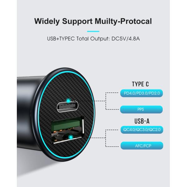 Mini 30w Quick Charge 3.0 Car Charger