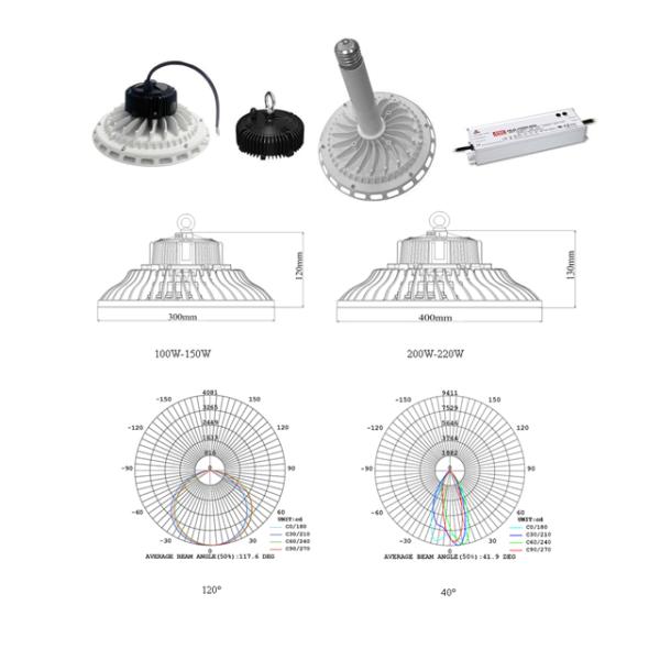 E26 E27 E39 E40 100w 150w 200w high bay led