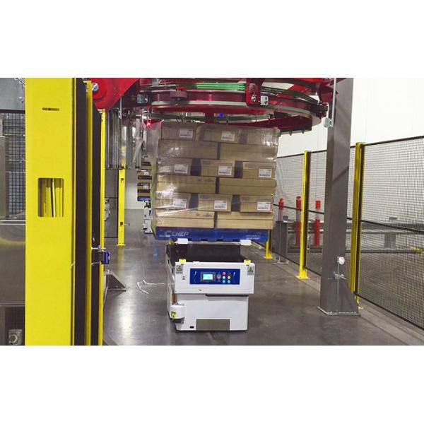 Driverless Industrial Mobile Robots , Tunnel Lifting AGV With Lifting Platform