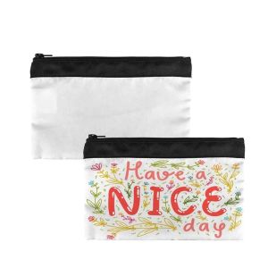 Buy cheap Polyester Blank Sublimation Cosmetic Bags Lipstick Mirror Pencil Pouch from wholesalers