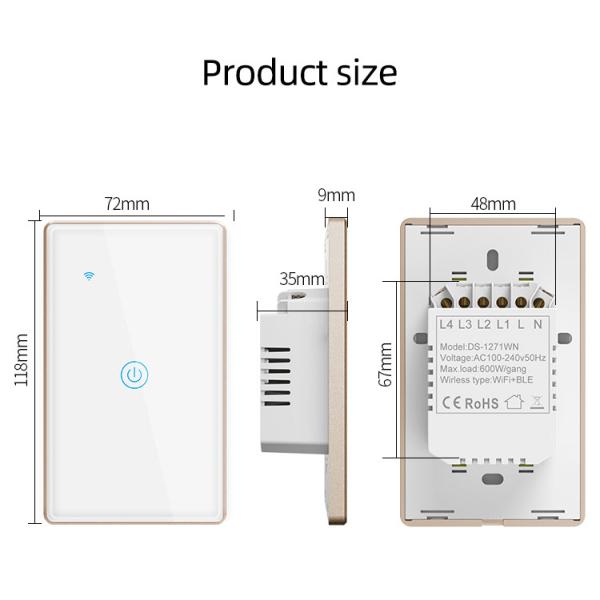 Aluminium Bezel Tuya Smart Switch
