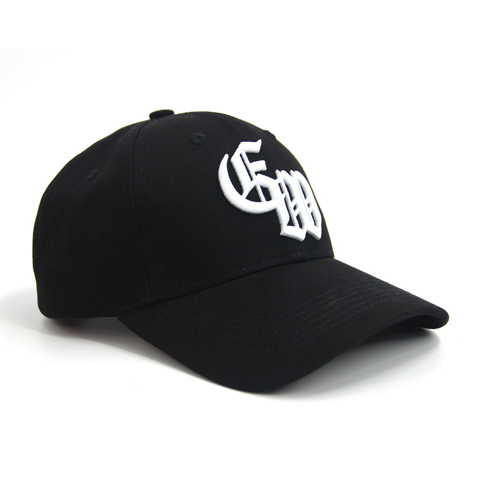 Curved Brim Baseball Cap Embroidered Letters 6 panel Mid Profile Customized Side Patch Back Snapback 3D Embroidery
