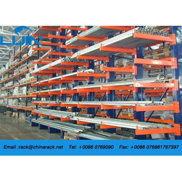 Customized Adjustable Cantilever Racking System Two Side Strong Load Capacity