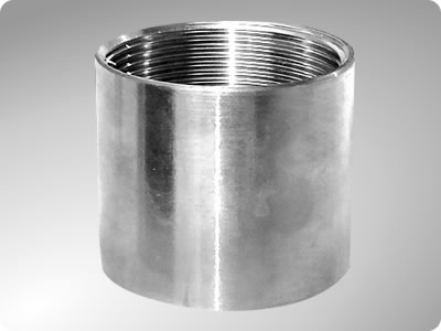 NPT BSPT Stainless Steel Precision Casting Female Thread Socket Coupling Full Length