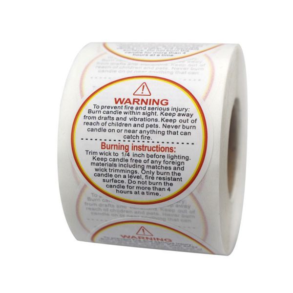 Warning Attention PVC Label Sticker For Shipping Transportation