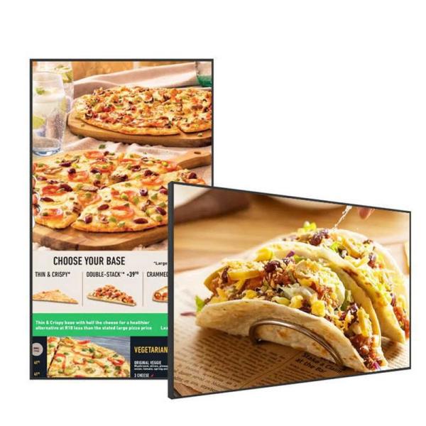 Wall Mounted Digital Signage with 8ms Touch Response Speed, 1080p Decoding, and 10-point Capacitive Touch Screen