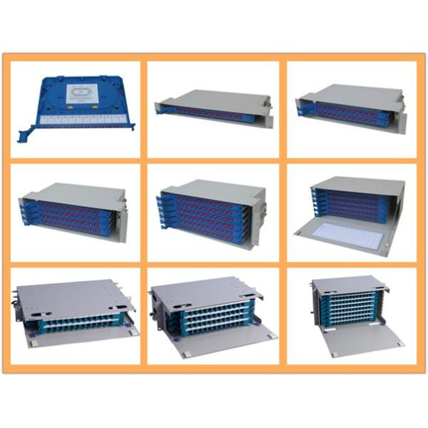 Rack Mounted 6U ODF Fiber Optic Distribution Box , 96core ODF Unit Box