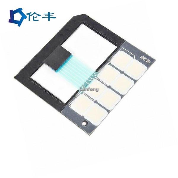 PET Glossy Capacitive Membrane Keypad Touch LCD Window 3M468