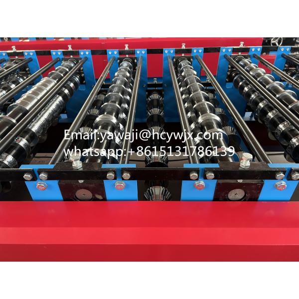 Efficient Double Deck Roll Forming Machine with 16 Stations and Chain Drive