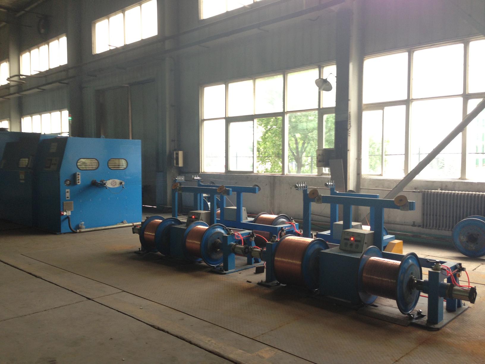 Alumium / Copper Wire Bunching Machine With Electromagnetic Brake
