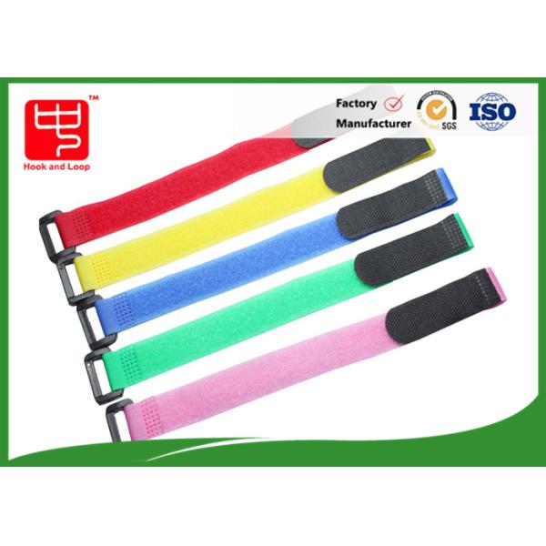 250mm * 20mm Adjustable Hook Loop Strap , Pure Nylon Luggage Straps