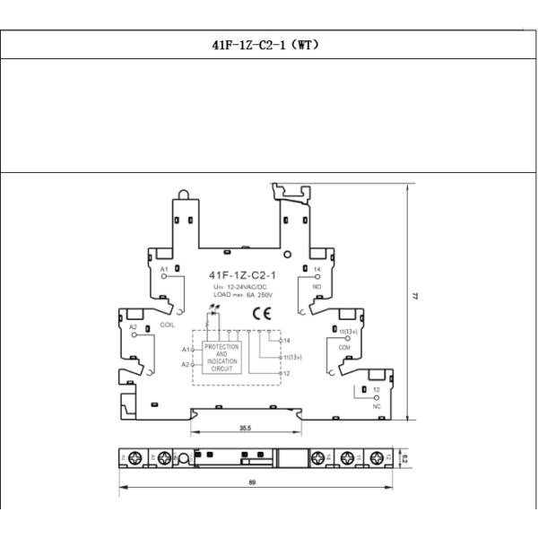 NNC Relay Socket 41F Series applied for 41F Relay