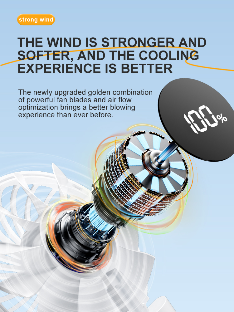 Personalized Smart New Arrivals USB Foldable Mini Rechargeable HandHeld Fan for Outdoor Ventilator Mini Portable Fan or Neck Fan