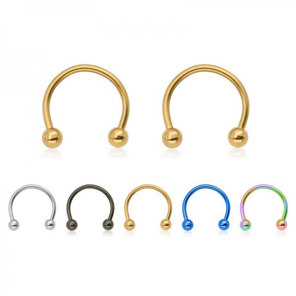 Custom made multi color nose ring body piercing jewelry factory