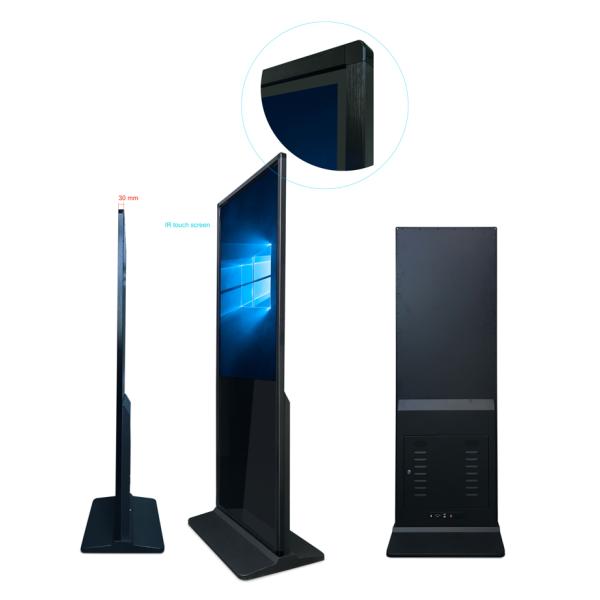 1920x1080 500nits 43" Floor Standing LCD Kiosk Android