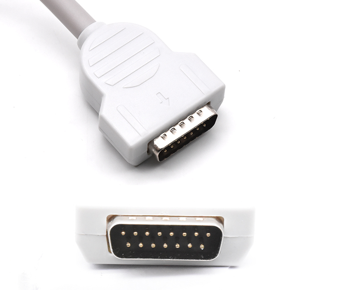 GE MAC 500 MAC 1100 Compatible ECG Cable 10 Lead AHA Standard