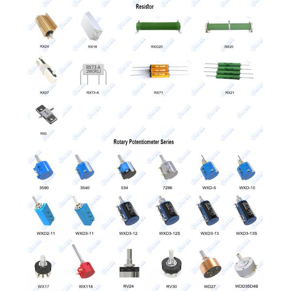 RX27 50W Ceramic Composition Cement Wirewound Resistors With Quick Connect Terminals