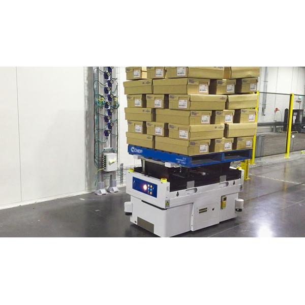 Lifting Type Magnetic Tape AGV Auto Guided Vehicle With 360 Degree Rotation Function