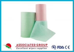 Quality Green Spunlace Nonwoven Fabric / non woven cloth 100% biodegradable for sale