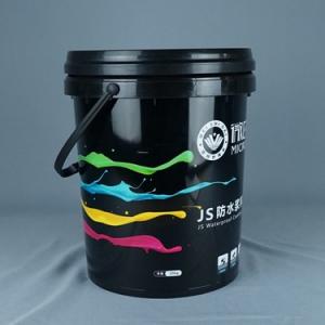 Quality Paint Round Plastic Buckets 20L With Lid And Handle for sale