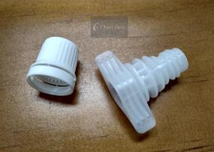 Quality Dual Card Inner Dia 9.6mm Plastic Spout Caps White Color For Shampoo Pouch for sale
