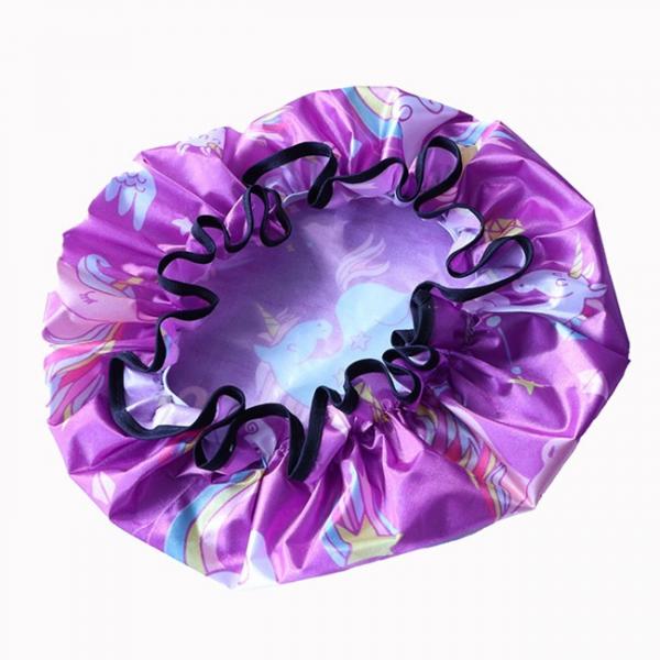 Buy Durable Biodegradable Terry Cloth Waterproof Shower Cap For Women at wholesale prices