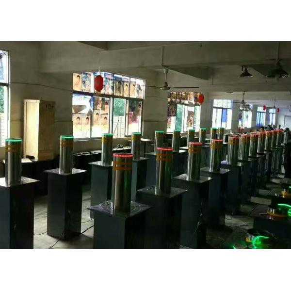 SS304 Material Automatic Rising Bollards with 80T Loading and LED Light for Enhanced Security