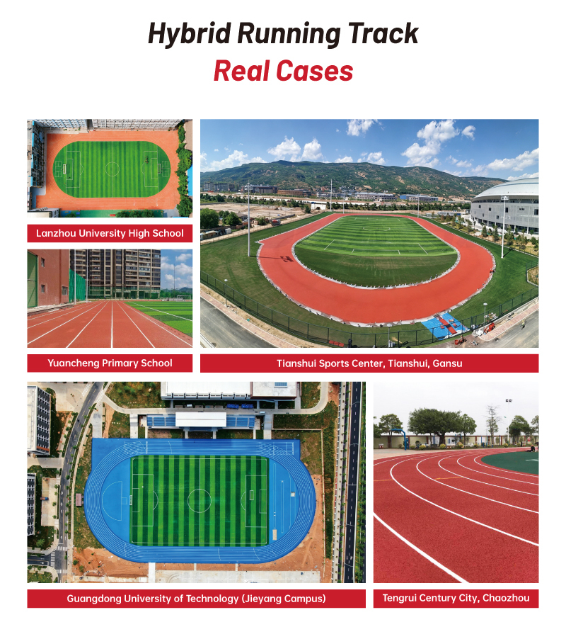Hybrid Running Track Resurfacing Materials