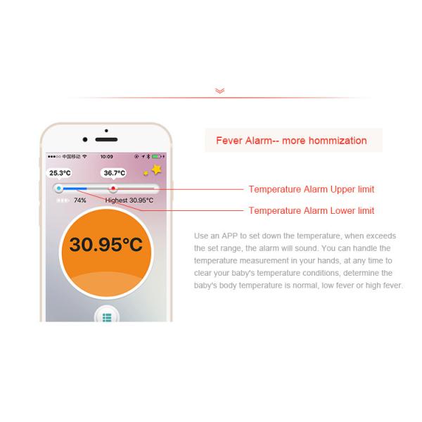 Original iFever Children Intelligent Wearable Electronic Thermometer Bluetooth Smart Happy Baby Monitor Household App