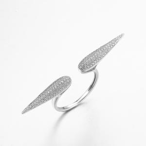 Quality Flying Wings 925 Sterling Silver CZ Rings Affordable Wedding Rings for sale