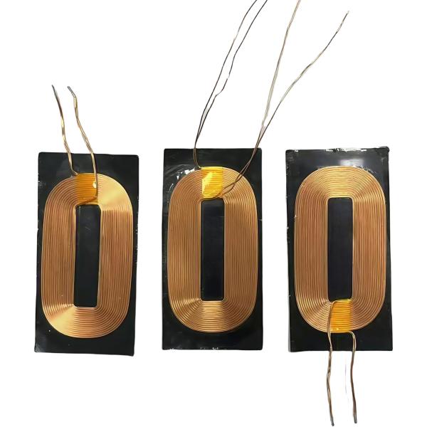 Qi Standard Universal Wireless Charger Receiver Coil Copper Square Round Shape