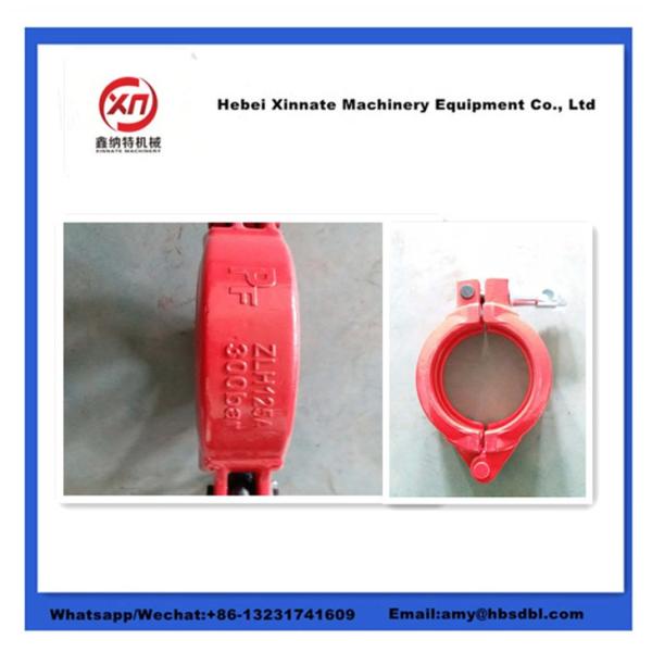 DN125 Putzmeister Concrete Pump Clamp Coupling Bolt Coupling With Base
