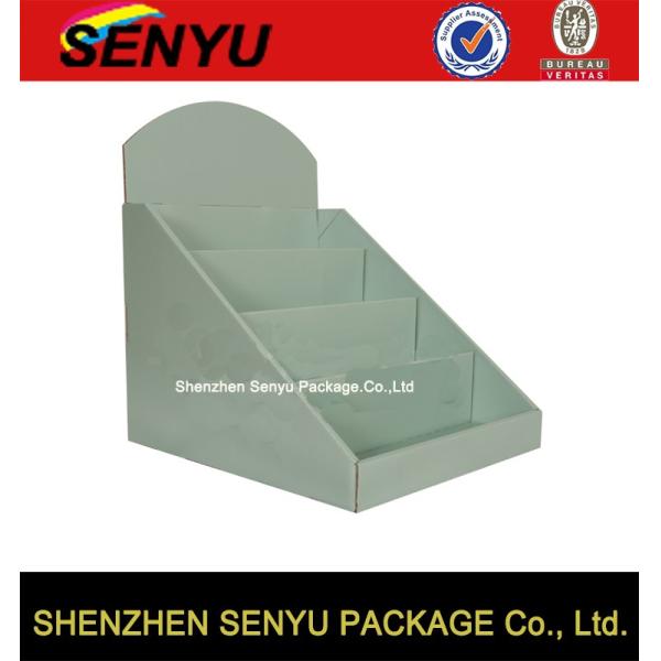 Template Printed Cardboard Display Stands Promotional POP Size Adjustable