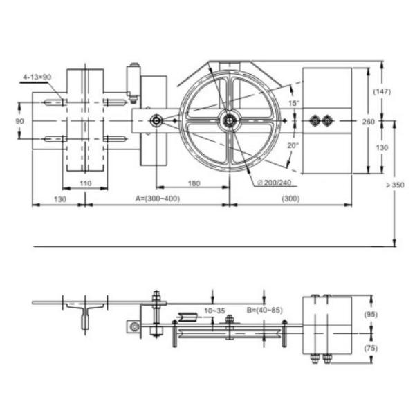 Elevator Components Speed Governor With Tension Device For Passenger Elevator