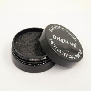 China Activated Bamboo Carbon Charcoal Teeth Whitening Powder Mint Flavor With Spoon on sale