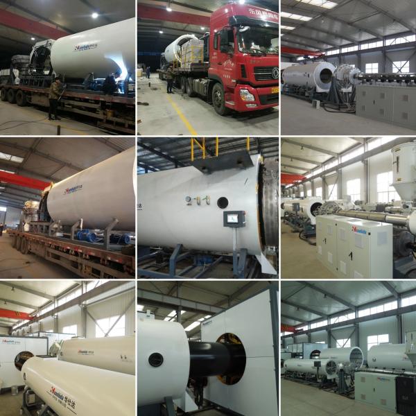 Vacuum Calibrating PU Pre-Insulated HDPE Casing Shell Jacket Pipe Extrusion Line
