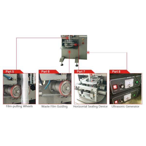 Ultrasonic Triangle 200cm Coffee Bag Packing Machine Drip ND C60