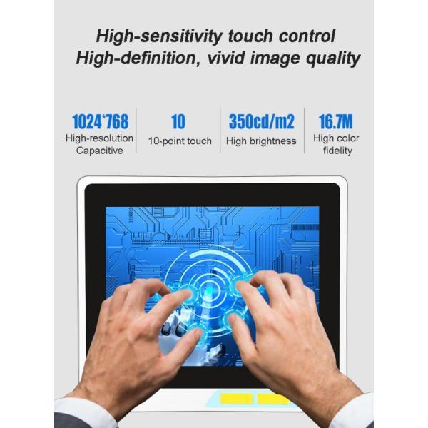 12.1 Inch Industrial IP65 Waterproof Hmi Linux Wins OS TouchScreen Computer Embedded Display