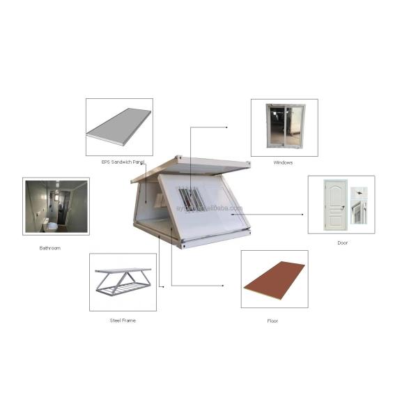 High Quality Prefabricated Tiny House Sleeping Foldable Container House Prefab Houses Modern for Hotel