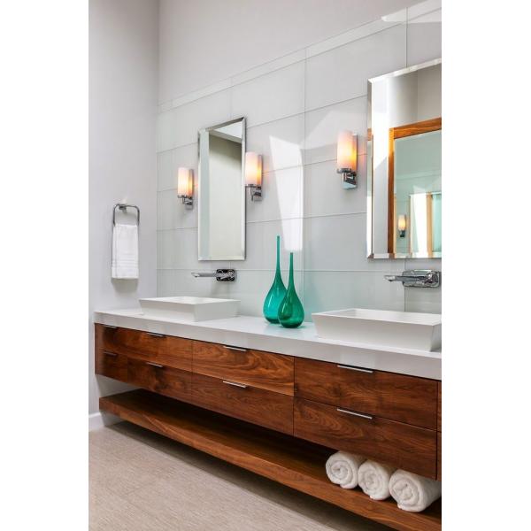 Two Sets Sinks and Faucets Large Bathroom Vanity Set with Separate Mirror Width 38-46