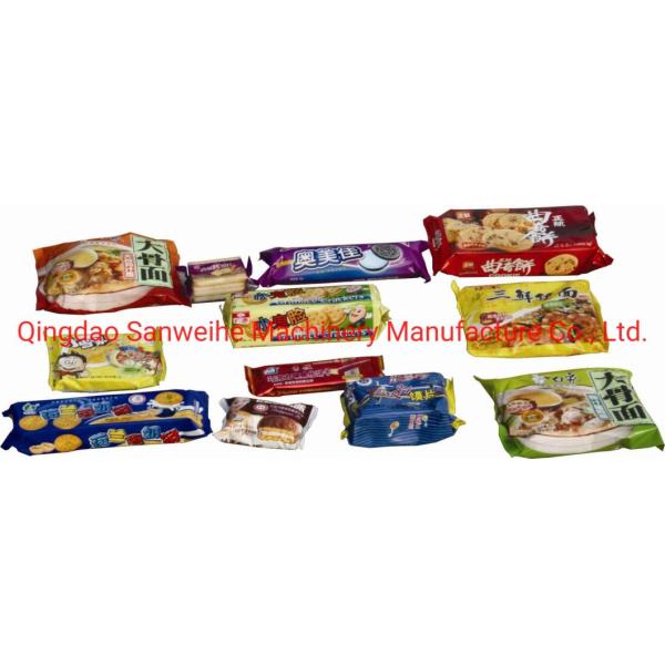 SWSF 450 Flow Wrap Packing Machine Servo Motor Driving Wrap Packaging Machine
