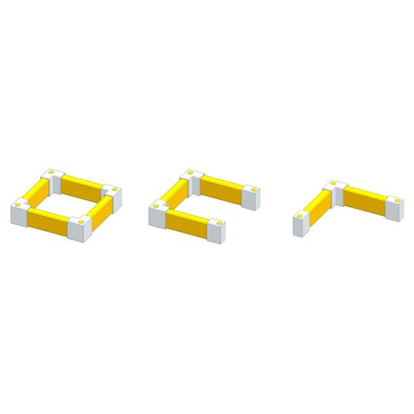 A04: Rack upright Guard Warehouse Storage Racking upright Protector safety barrier Anti-Collision Guardrails