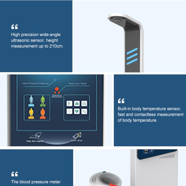 Ultrasonic Electronic Bmi Measuring Scale with Printer LCD Display Pharmacy Hospitals