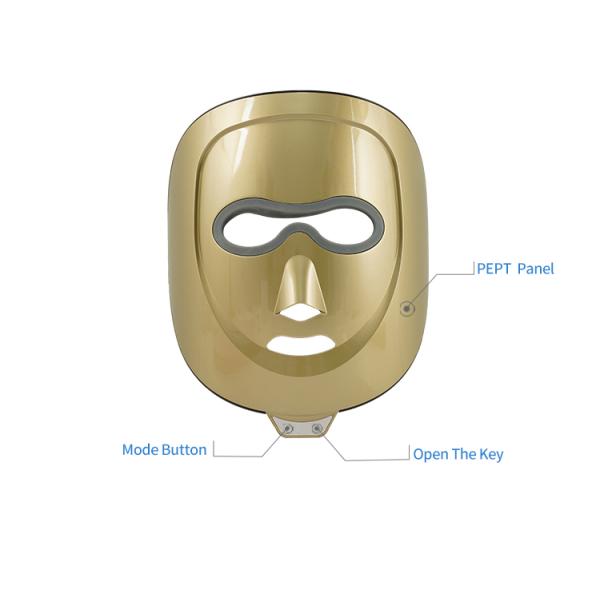 Customized Photon Light Facial Beauty Device 3 Color LED Mask