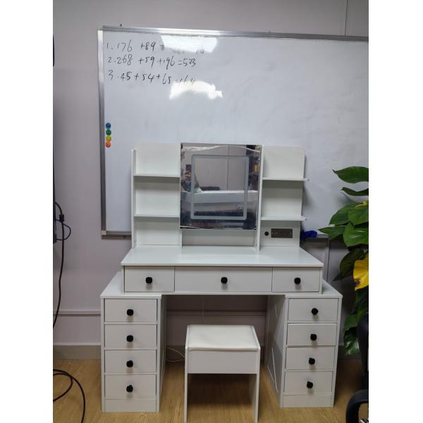 LED light Makeup Dressing Tables Set With Mirror