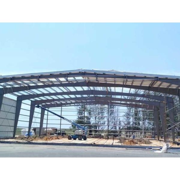 Efficient Prefabricated Large-span Space H-shaped Steel Structure Hangar Building